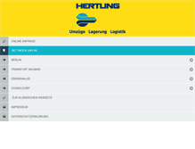 Tablet Screenshot of hertling.com